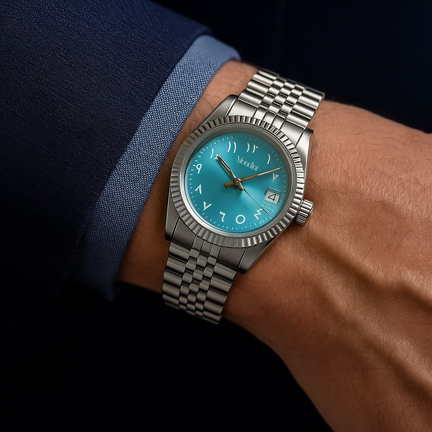 Montre Bleu Argent