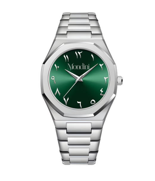Montre Vert Argent